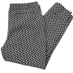 CAbi Black and White Ankle Pants